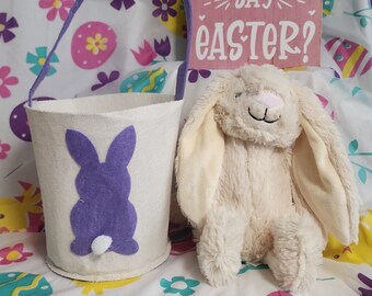 Peluche personnalisée Lapin de Pâques : peluche aux longues oreilles pour les nouveau-nés, les baptêmes et les cadeaux des fêtes