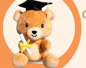 Graduation gift, Graduation bear, Graduation Tan Bear, personalized graduation bear 2023, High school graduate, College graduate