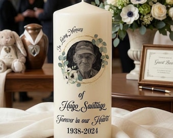 Personalized Memorial Candle: Celebrate Life, Honour Memories, Heartfelt Keepsake for Loved Ones