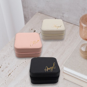 Portagioie da viaggio personalizzato per regalo di nozze o di San Valentino