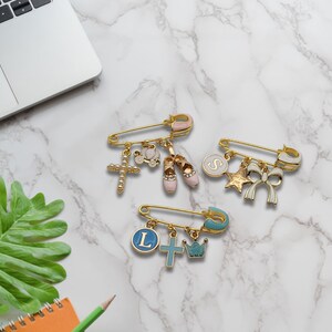 Personalized Baby Cross Brooch: Elegant Keepsake for Baptism, Christening, Confirmation & Religious Ceremonies