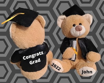 Personalized Graduation Teddy Bear: 2024 Grad Gift