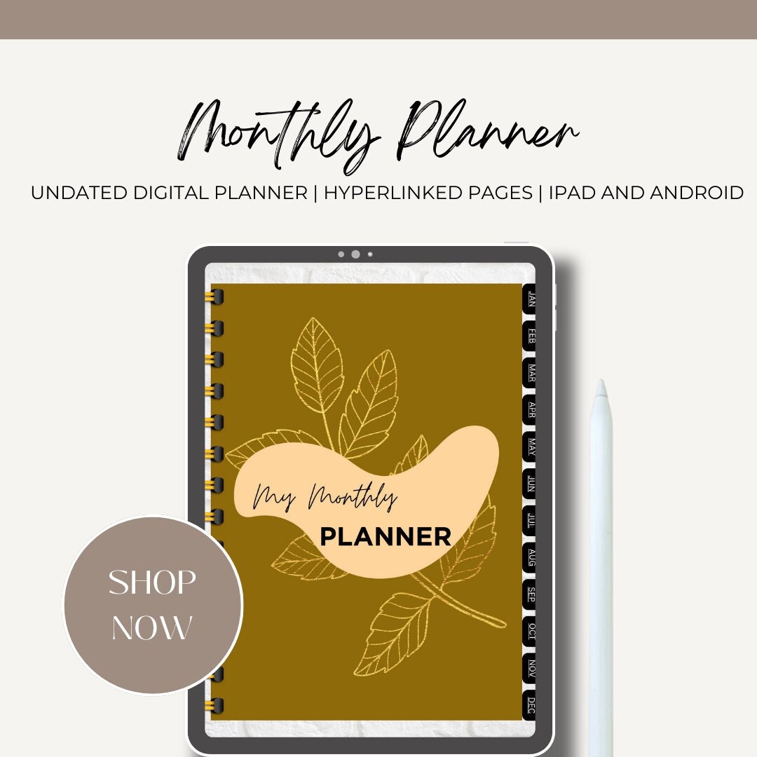 Versatile Digital Planner With Monthly and Weekly Layouts - Etsy