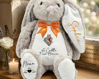 Custom Memorial Teddy Bear for Child Grieving Loss of Loved One