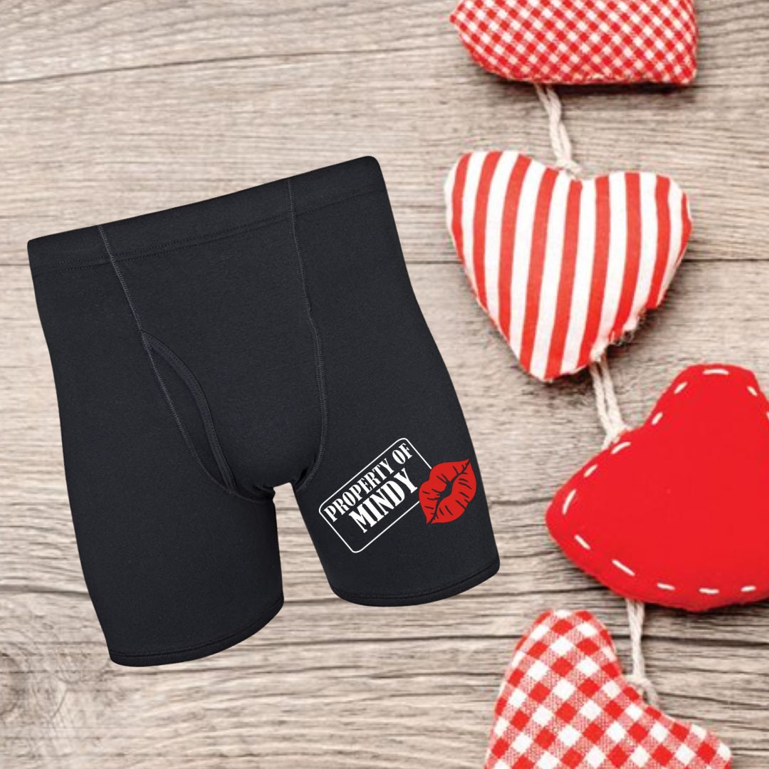 Valentine Boxers. Naughty Boxers. Hilarious Gift. Man. Husband. Boyfriend.  Fiance. Gag Gift. Boxers. Boxer Briefs. 