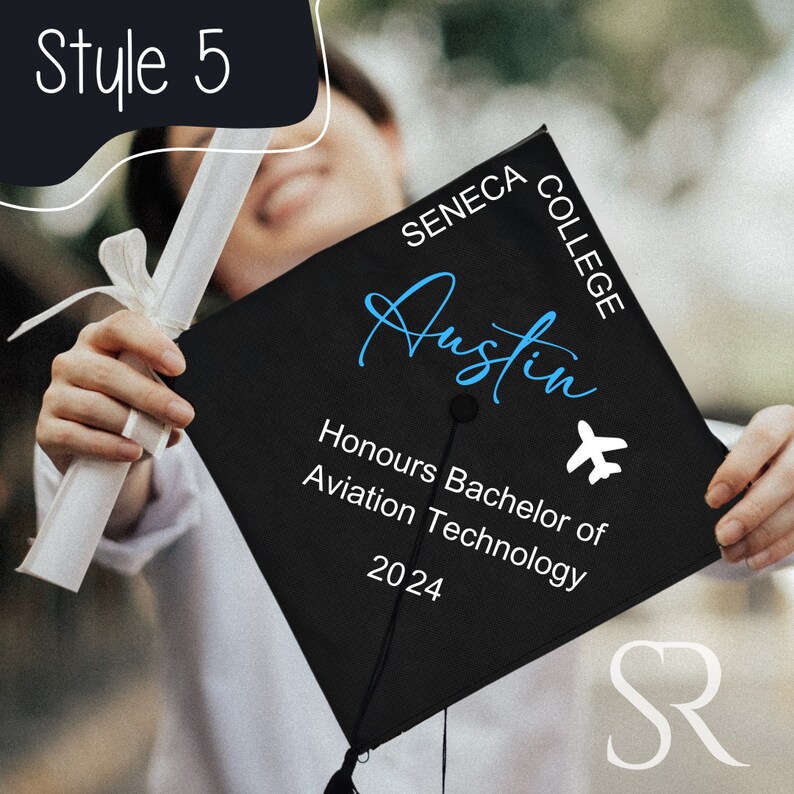 Custom High School and College Graduation Caps With Personalized ...
