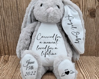 Peluche personnalisée commémorative de la perte d'un être cher ou d'un enfant