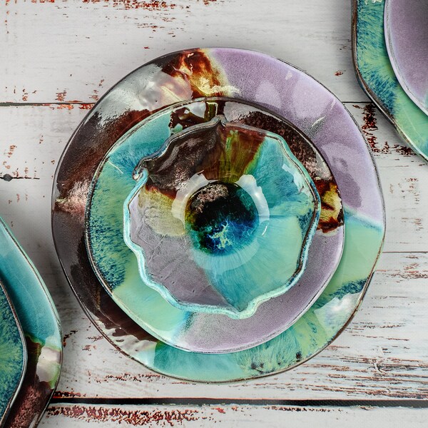 Ceramic Plate Set Etsy