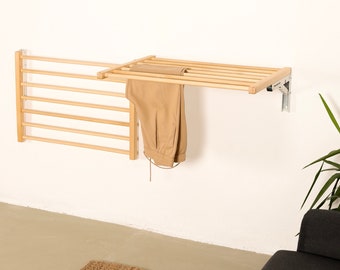 Wall Mounted Clothes Drying Rack, Drying Rack For Laundry, Air Dry Laundry, Laundry Organization, Hotel Furniture, Balcony Furniture