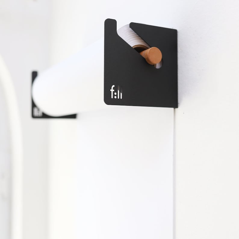 Kraft Paper Holder Wall Mounted Paper Dispenser Studio Etsy