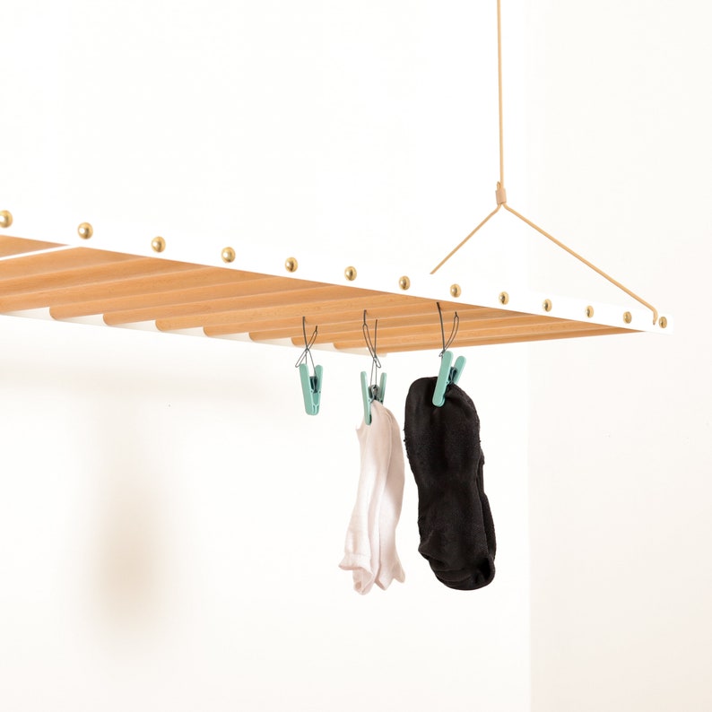 Laundry Drying Rack Ceiling Mounted Clothes Drying Rack Etsy