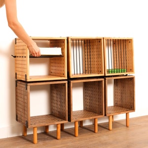 Modular Shelving, Storage Unit, Modular Bookshelf, Modular Furniture , Coffee Table, Bookcase, Solid Wood Shelf image 3