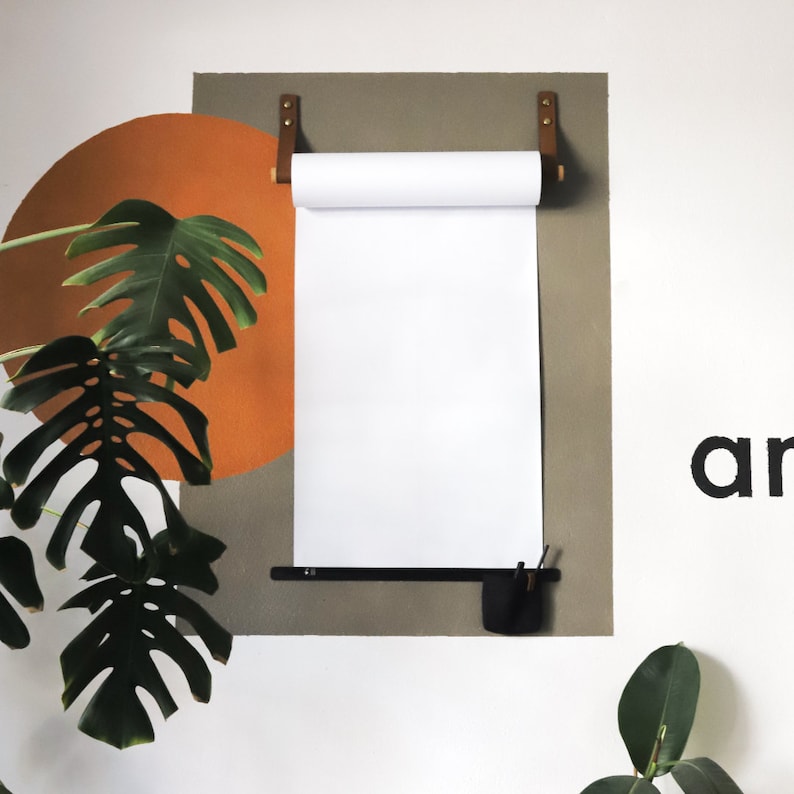 Wall Mounted Note Paper Roller Paper Roll Holder Studio Etsy