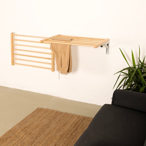 Wall Mounted Clothes Drying Rack Drying Rack for Laundry Air Dry Laundry Laundry Organization Hotel Furniture Balcony Furniture Etsy