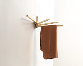 Minimalistische Möbel, Kleiderständer, Kleiderständer, Hosenbügel, Wandgarderobe, Handtaschenständer, neues Zuhause Geschenk, handgefertigte Möbel