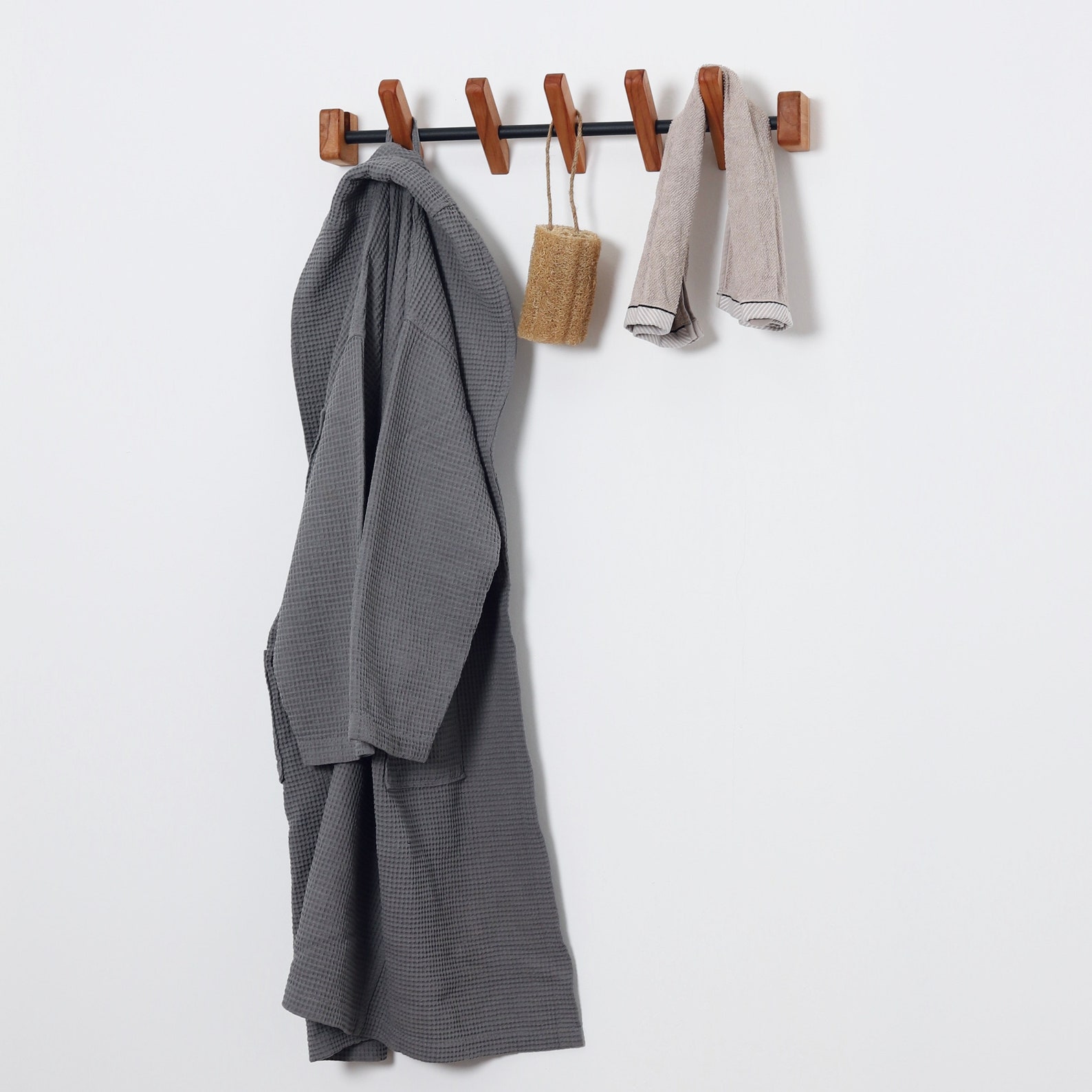 Towel Hanger Robe Hook Wooden Peg Rack Towel Hook for Wall | Etsy