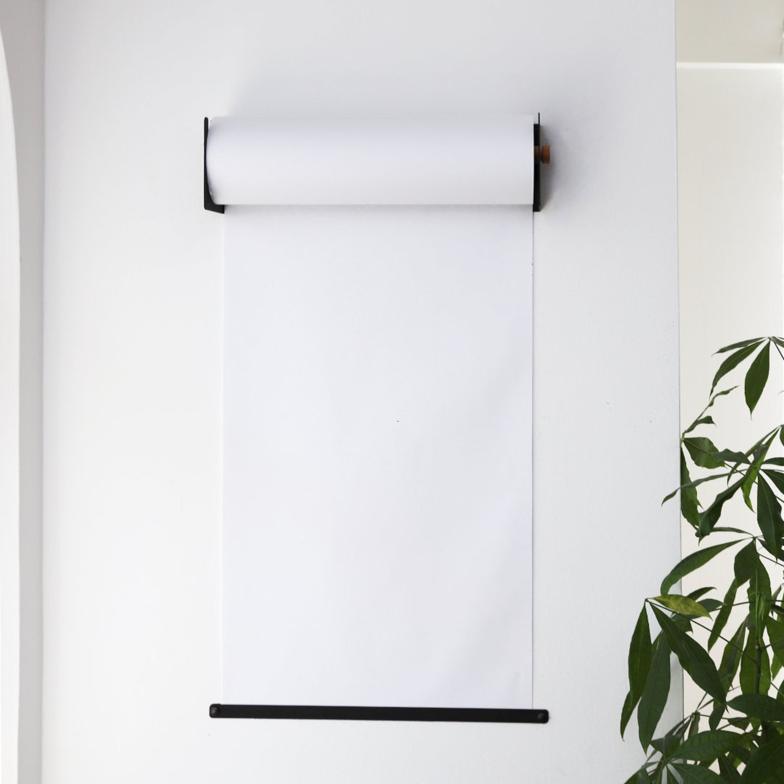 Kraft Paper Holder Wall Mounted Paper Dispenser Studio Etsy