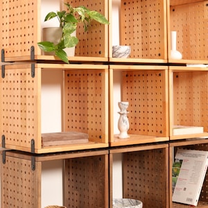 Modular Shelving, Storage Unit, Modular Bookshelf, Modular Furniture , Coffee Table, Bookcase, Solid Wood Shelf image 4