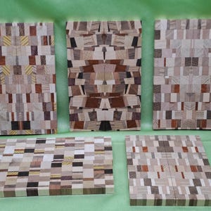 Laminated knife handle scales 145x45x10mm colored glued wood multi-purpose wooden hobby parts DIY Art