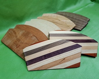 Dough scraper made of solid wood in various types of wood
