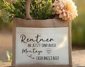 Personalized bag for retirement, retirement gift with name, farewell gift for colleague/teacher, retirement gift
