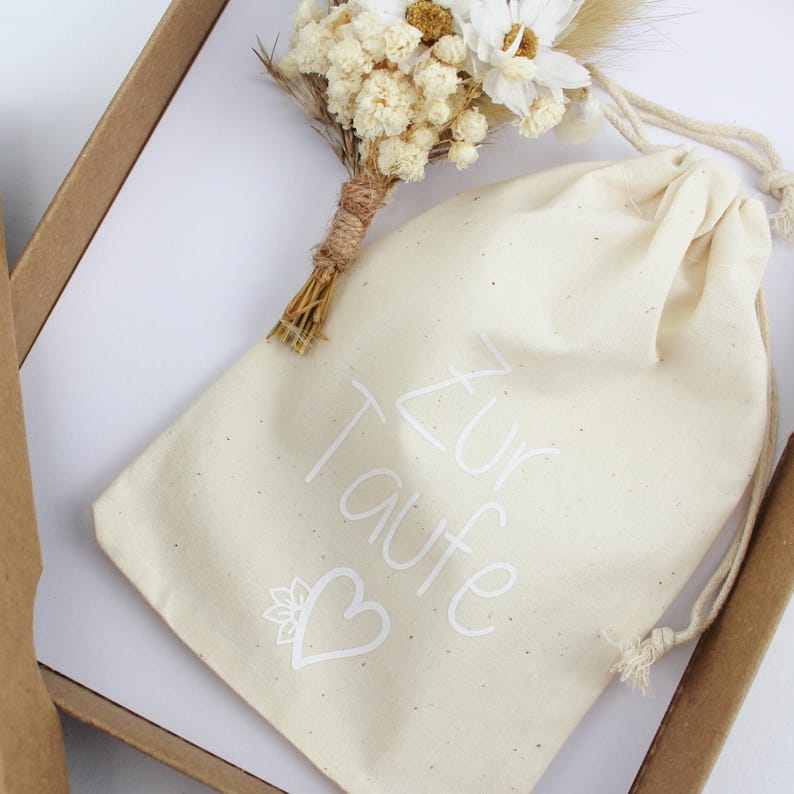Geschenkset zur Taufe, Taufkreuz mit Namen aus Holz, Geschenkidee zur Taufe