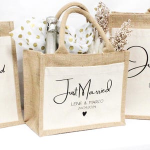 Geschenk zur Hochzeit, personalisiertes Tasche zur Hochzeit, Geschenkverpackung Hochzeit, personalisiertes Hochzeitsgeschenk Brautpaar