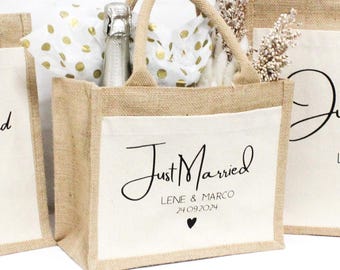 Wedding gift, personalized wedding bag, wedding gift wrapping, personalized wedding gift for the bride and groom