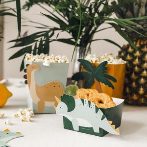 Snackboxen Dinosaurier, Dinosaurierdeko, Dinodeko, Dinoparty, Geburtstagsdeko, Partydeko Kindergeburtstag, Dinosaurier
