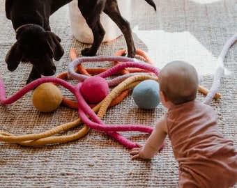 Spielschnüre aus Filz