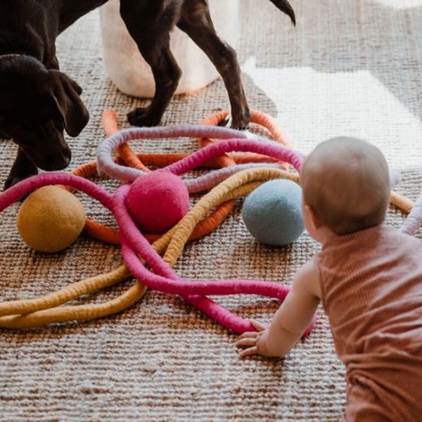 Play ropes made of felt