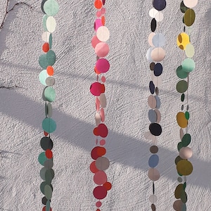 Ghirlanda di carta, 4 colori, ghirlanda, gancio, decorazione, fatta a mano, fiera, alta qualità, colorata,