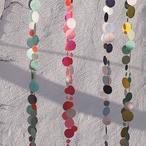 Paper garland, 4 colors, garland, hanger, decoration, handmade, fair, high quality, colorful, colored,