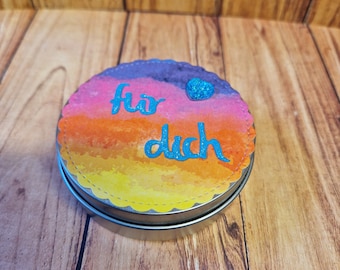 Geschenkdose Minidose rund Mitbringsel kleines Geschenk FÜR DICH