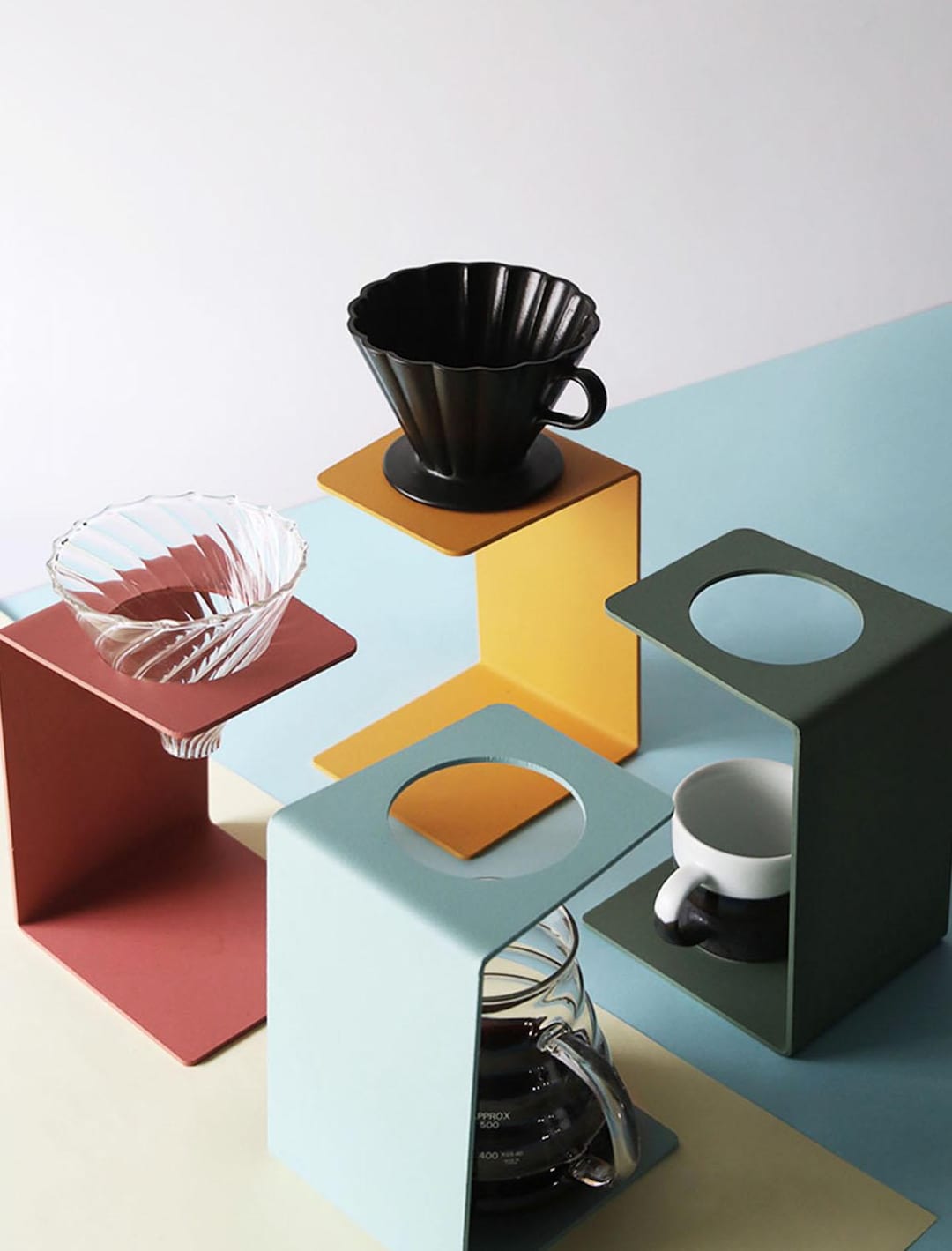 Minimalist Pour Over Coffee Dripper Stand: Powder-coated Metal, 6 ...