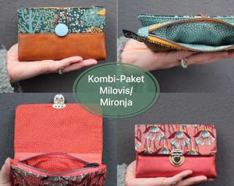 Combination package e-book wallet Milovis and Mironja instructions and sewing pattern in German