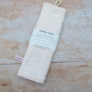 Rinsing cloth, cleaning cloth, rinse cloth, sustainable, reusable, zero waste, zero waste "Golden dots - pink"