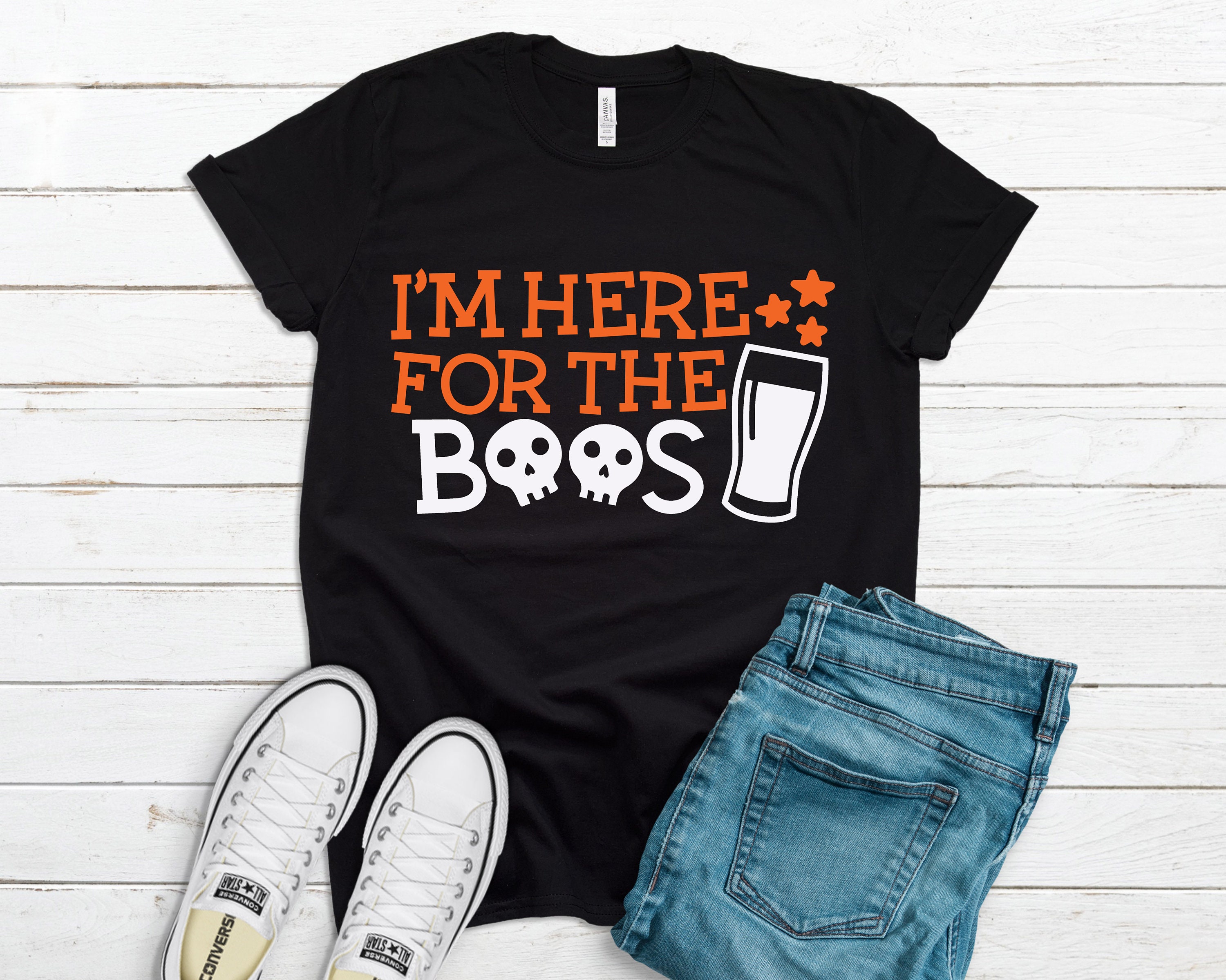 I'm Here for the Boos Halloween T-shirt / Funny Halloween | Etsy