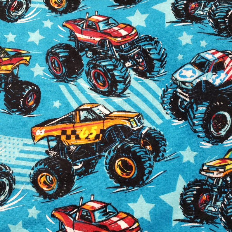 Personalized Monster Truck Embroidered Baby Blanket / Etsy