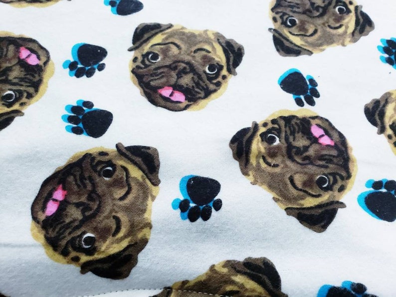 Personalized Pug Baby Blanket // Dog Themed Blanket // Etsy