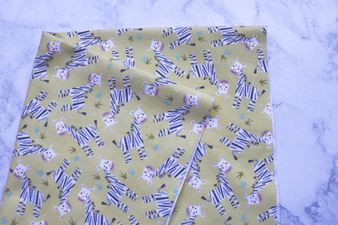 Zebra Flannel Fabric// Flannel Fabric// Safari Fabric// Fat Etsy