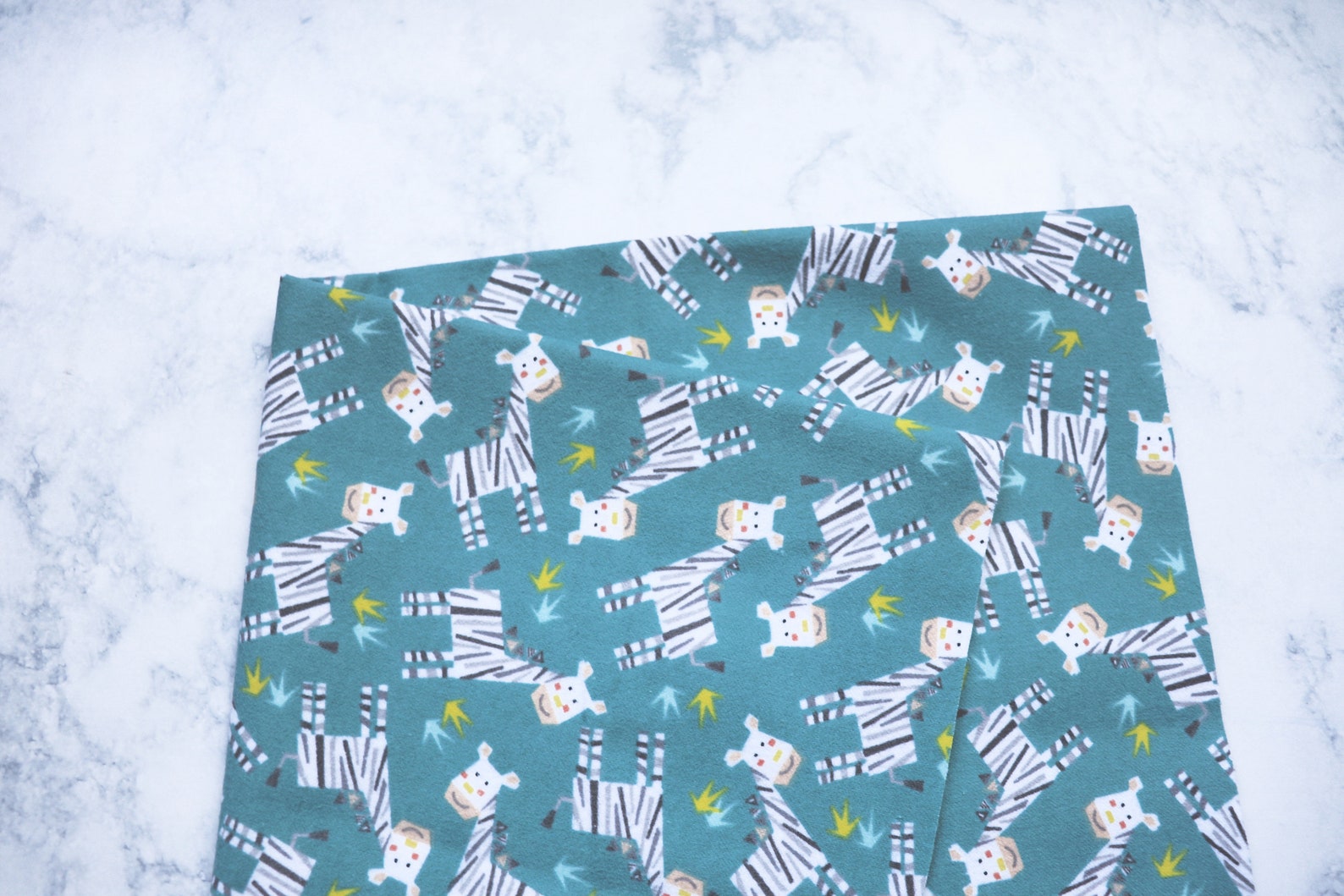 Zebra Flannel Fabric// Flannel Fabric// Safari Fabric// Fat Etsy