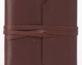 Leather book notebook diary pad small leather real leather 0040a