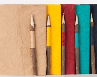 Notebook diary colorful pen made paper 0046a-g