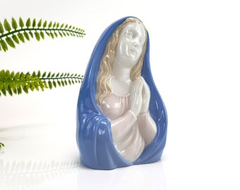 Virgin Mary Lippelsdorf vintage porcelain figurine collectible figurine shabby country house