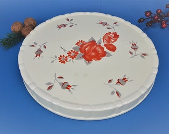 Art Deco Tortenplatte Kuchenplatte Keramikplatte von  Steingutfabrik Paetsch Frankfurt O Antike Platte Shabby-deko Cottage Vintage