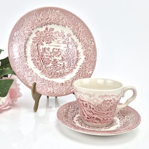 Coffee Cup Teacup Breakfast Placemats Cup / Place Setting Mug from England Vintage Shabby
