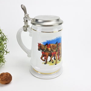 Ceramic beer mug vintage mug / pitcher