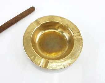 Vintage ashtray made of brass bowl shabby decoration cottage decoration garden decoration