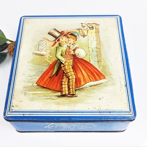 Vintage Tin by Van Melle Retro Tin Tin Box Old Tin Can Home Decor ibkas shabby cottage
